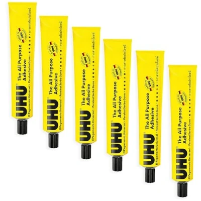 Imagen de UHU Pegamento multiusos 60 ml Paquete de 6 tubos