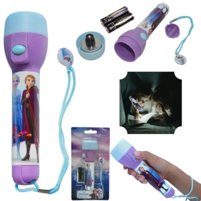 Imagen de Frozen II LED Antorcha Grande, Antorchas de Luz Nocturna para Niños Súper Brillantes para, Cumpleaños y Acción Gracias Tamaño 16cm