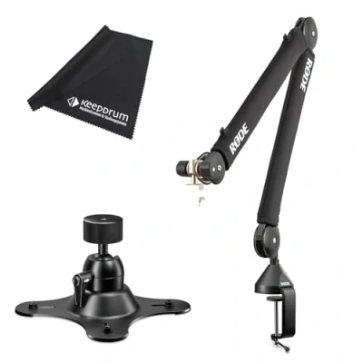 Imagen de Rode PSA1+ Brazo de micrófono mesa + soporte trípode VESA paño keepdrum