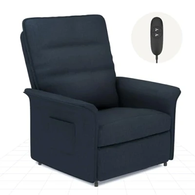 Imagen de FLEXISPOT Sillón de Relax Eléctrico con Respaldo Ajustable, Reclinable 105 a 155, Reclinable, Ergonómico para Dormitorio, Salón y Cine en casa (Gris Oscuro)