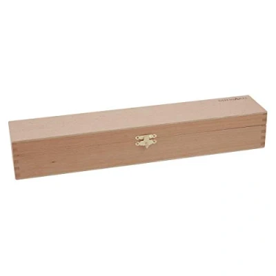 Imagen de Milward Caja para alfileres de tejer Madera haya primera calidad Almacenamiento seguro agujas y accesorios 43,5 x 7 8 cm