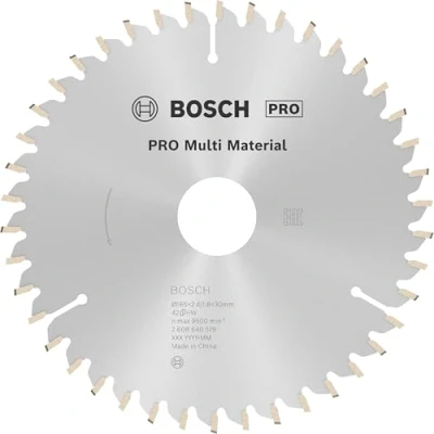 Imagen de Bosch Professional 2 608 640 519 Hoja de sierra circular Multi Material 165 x 30 2,4 mm, 42 (pack 1)