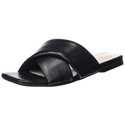Imagen de L37 HANDMADE SHOES Costa Brava, Sandalia Mujer, Negro, 40 EU