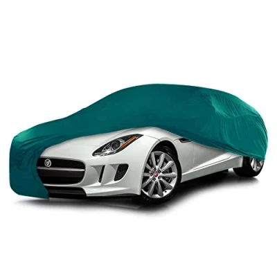 Imagen de Cosmos Funda de Coche para Uso Interior compatible con los principales modelos Coupé, Tejido Elástico, Transpirable y Antipolvo, Suave al Tacto, Ajuste Perfecto, Verde