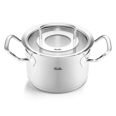 Imagen de Fissler Original Profi Collection Olla de 2,1 L y 16 cm Diámetro, Acero Inoxidable, con Tapadera Vidrio, Inducción