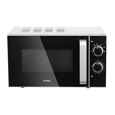 Imagen de H.Koenig Microondas compacto de diseño 20L VIO4, Potente 700W, Plato giratorio 24,5cm, Multifunción 5 niveles calor y función descongelar, Temporizador hasta 30 min, Rápido, Encimera
