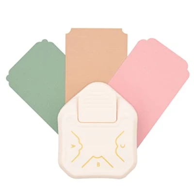 Imagen de Vaessen Creative 2137 091 3 en 1 Perforadora de esquina, decorativa, accesorio para álbumes recortes, troquelado proyectos bricolaje, manualidades y tarjetas, acero