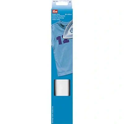 Imagen de Prym 968193 Entretela CREA.Planch.ambo.lados150x30cm Fieltro Creativo, planchable por Ambos Lados, 150 x 30 cm, Poliéster, Blanco, 0.3W 1.5L m