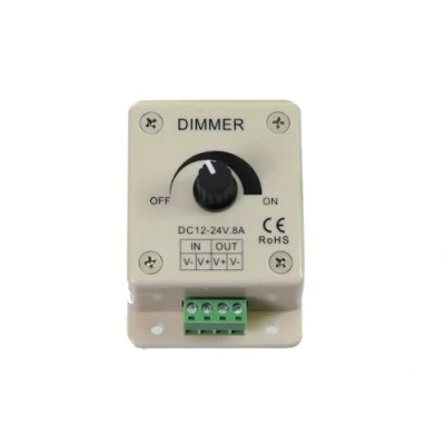 Imagen de Jandei Interruptor y Regulador de Intensidad para Tira Led Monocolor, Dimmer 1 Canal 12V 24V 8A