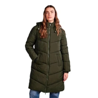 Imagen de Pieces Pcjamilla LONG Puffer Abrigo de invierno, Mujer, Talla: XS, Duffel bag