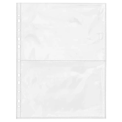 Imagen de Ideen mit Herz Fundas transparentes para documentos, DIN A4, 2 compartimentos de 22 x 15 cm (DIN A5), transparente, 50 unidades