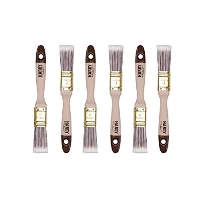 Imagen de HARDY WORKING TOOLS brochas pintura set de 6 piezas, piezas 25 mm ancho, madera, Cepillo Serie *45*, 6PCS, pinceles A0205 450610