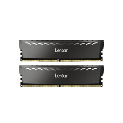 Imagen de Lexar THOR Memoria RAM DDR4 16GB Kit (8GBx2) 3200 MHz, DRAM 288 Pin UDIMM PC Memoria, XMP 2.0 de Alto Rendimiento, CL16 18 38, 1.35V (LD4BU008G R3200GDXG)