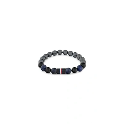 Imagen de Tommy Hilfiger Jameson Pulsera, Hombre, Talla: One Size, Black/silver/blue