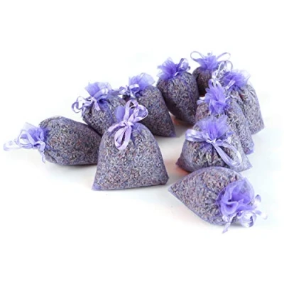 Imagen de 10 saquitos/bolsitas Seca de Lavanda aromática ecológica/Bio/Organic Total 100g Flores Quertee