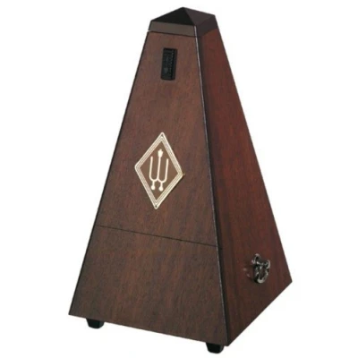 Imagen de METRONOMO MADERA PIRAMIDE Wittner (814/M) (Sistem Malzel) (Con Campana) (Nogal Autentico Mate)