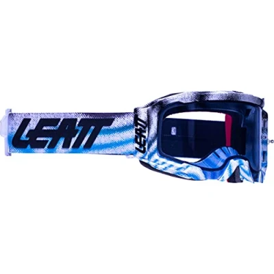 Imagen de Leatt Motocross Brille Velocity 5.5 Anti Fog, Zebra Blau, 2020