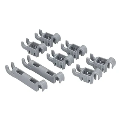 Imagen de Europart 10035761 Juego de soportes para cesta inferior lavavajillas compatible con Bosch Neff Balay Constructa Siemens 611472 00611472 Küppersbusch 436720 Gorenje Pitsos