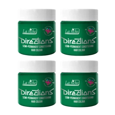 Imagen de 4 x La Riche Directions Semi Permanent Hair Color Bote de 100 ml (Apple Green)