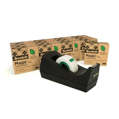 Imagen de Scotch Magic Cinta 19 mm נ33 m, 14 rollos + Dispensador negro
