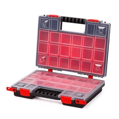 Imagen de Mivos Caja organizadora de doble cara 344 x 249 100 mm surtida 2 caras para accesorios y piezas pequeñas tornillos con 22 insertos clasificadora