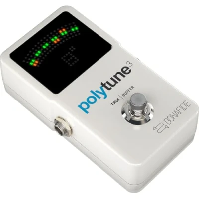 Imagen de Sintonizador polifónico ultracompacto POLYTUNE 3 de TC Electronic con múltiples modos afinación y BUFFER BONAFIDE incorporado