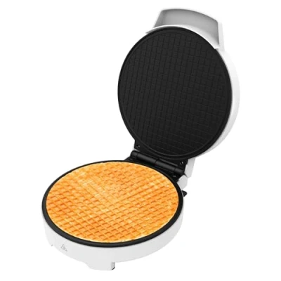 Imagen de Cecotec Gofrera Eléctrica Fun Gofrestone Cone. 1000W, Acabados En Acero Inoxidable, Conos de Helado y Barquillos Crujientes Finos, Revestimiento Antiadherente, Indicador Luminoso