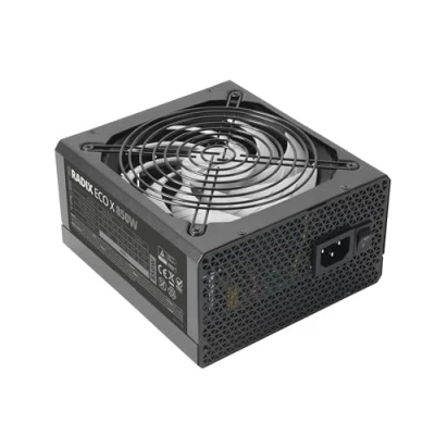 Imagen de Tacens Radix Eco X 850, Fuente Alimentación PC ATX 850W, 6 Años Garantía, 87% Eficiencia, Tecnologías SMD y DC DC, Ventilador Ultra silencioso AI RPM 140mm FDB, Cables Planos Extralargos, Negro