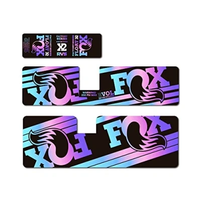 Imagen de STAR SAM Pegatinas Compatibles con amortiguador bici Fox Float X2 2018 degradado Pastel 1 CMT
