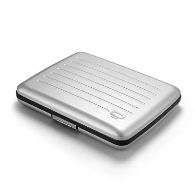 Imagen de ÖGON Designs Cartera de Aluminio Smart Case V2 Large Compartimento Oculto para Monedas y Billetes Protección RFID Capacidad 10 Tarjetas