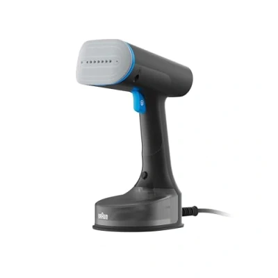 Imagen de Plancha de Vapor vertical Braun QuickStyle 5 GS5031BL, 1200 W, 150 ml, Calentamiento rápido, 22 g/min, Negro, Azul