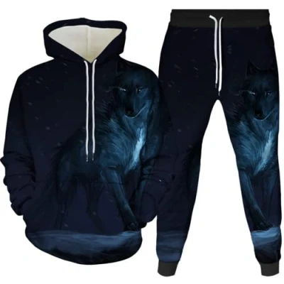 Imagen de AMCYT Conjunto de sudadera con capucha pantalones deportivos para hombre,Chandal Hombre Completo (Herren5,S)
