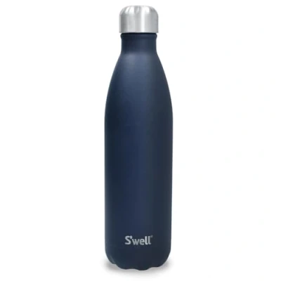 Imagen de S&#039;well Botella de agua reutilizable acero inoxidable, 750 ml, azurita, triple aislamiento y a prueba fugas, para bebidas calientes frías hasta 48 horas frías/24