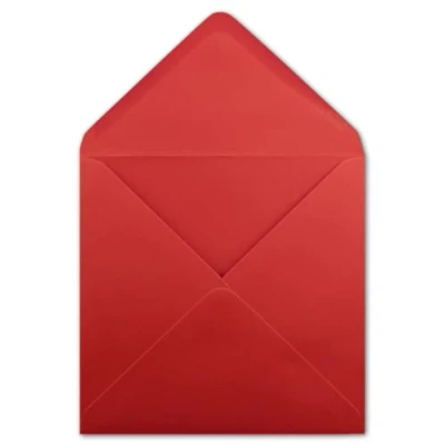 Imagen de Paper24 Sobres cuadrados (50 unidades, 15,5 x cm), color rojo