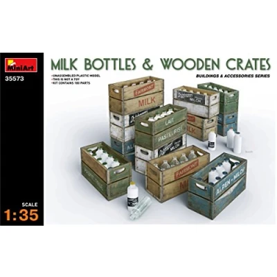 Imagen de Mini Tipo 35573 Accesorios de construcción Milk Bottles y Wooden Crates , color/modelo surtido