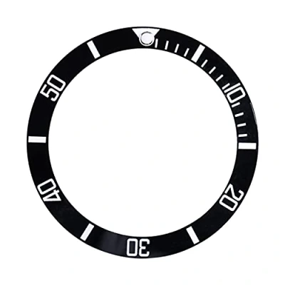 Imagen de Anillo de bisel reloj, hebilla inserción 4 colores Nuevo reloj cerámica pulsera Inserto Repuestos Accesorios reloj(negro)
