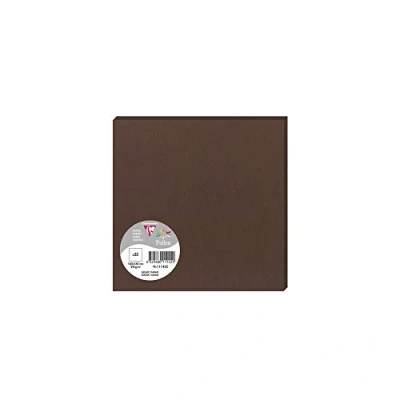 Imagen de Clairefontaine Pack 25 Sobres Polen 16 x cm, 210 g/m², color marrón chocolate 0