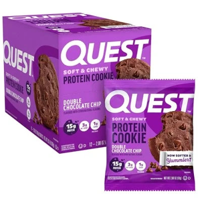 Imagen de Quest Nutrition Protein Cookie Double Chocolate Chip 12 Barras