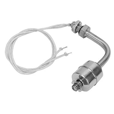 Imagen de Interruptor de Flotador Sensor Nivel Agua Líquida En Miniatura, Acero Inoxidable Controlador Altura Vertical 75 Mm