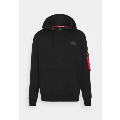 Imagen de Alpha Industries BACK Print Hoody CAMO Jersey con capucha, Hombre, Talla: Small, Black