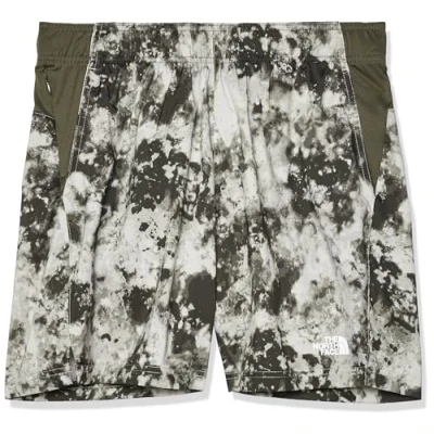 Imagen de The North Face 24/7 Short Print Pantalón corto de deporte Clay grey/taupe greenew, Hombre, Talla: MxRegular(32), greenew