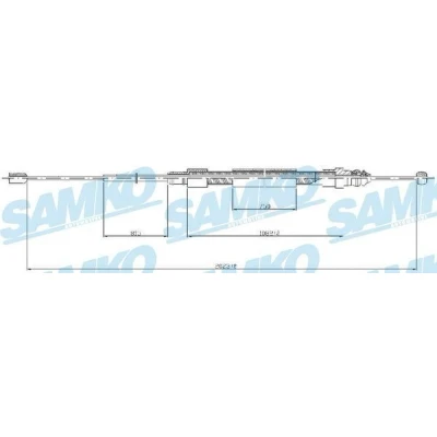 Imagen de LPR C0715B Cable de Freno Mano 2020/1080 Discos RENAULT: MEGANE 2