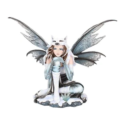 Imagen de Nemesis Now FAE Lore Figura Decorativa (26 cm, 29 cm), Color Gris