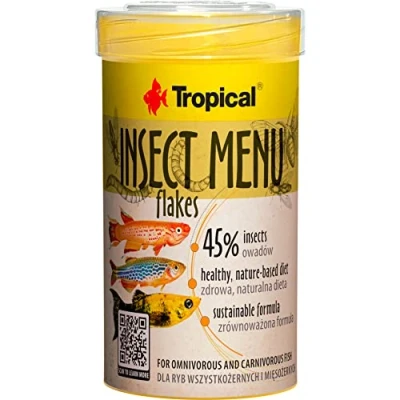 Imagen de Insect Menu Flakes 100ml / 20g alimento multicomponente en Forma de Escamas a Base 3 Insectos