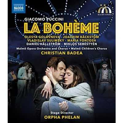 Imagen de Puccini: La Bohème [Joachim Bäckström; Olesya Golovneva; Vladislav Sulimsky; Daniel Hällström; Christian Badea] [Naxos: 2110385] [Reino Unido] [BR] [Blu ray]