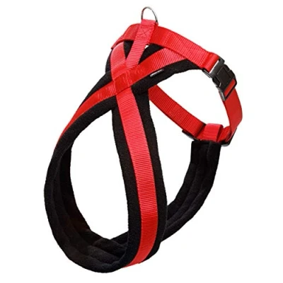 Imagen de Karlie 1031182 Arnés de Nylon Cross, Rojo, 25 x 58 70 cm, Ajustable, M