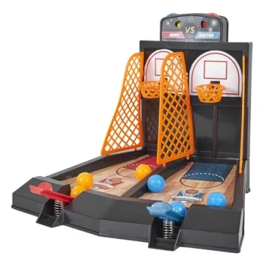 Imagen de MISTER GADGET, MG3560, Juego de Baloncesto dúo, Amantes los Deportes, Colores Gris, Naranja, marrón, Ideal para Jugar en Interiores o Exteriores