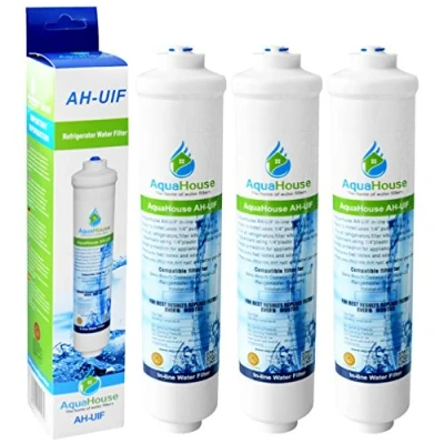 Imagen de 3x AquaHouse AH UIF Filtro universal de agua para Nevera compatible con Samsung LG Daewoo Rangemaster Beko Haier etc Congelador