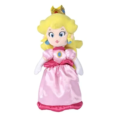 Imagen de Simba Peluche Princesa Peach 27 cm, Super Mario, Material Suave y Agradable, 100% oficial, Apto para Todas las Edades (109231530)