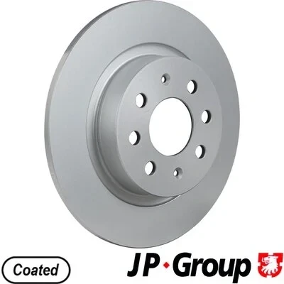 Imagen de JP GROUP 3363200300 Disco de freno Eje trasero 264 10 4 macizo revestido FIAT: Grande Punto Hatchback, Evo III Hatchback